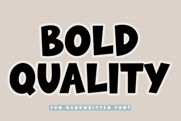 Bold Quality Font for Business Branding