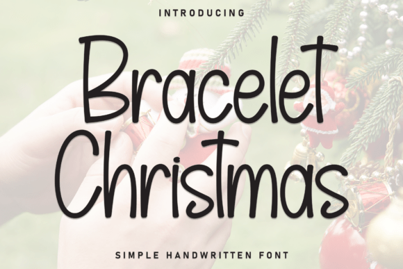 Bracelet Christmas Font for Web Design