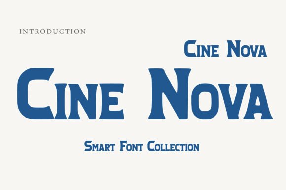 Cine Nova Font for Bold Branding