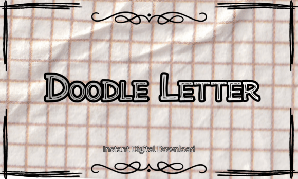 Doodle Letter Font for Creative Web Design