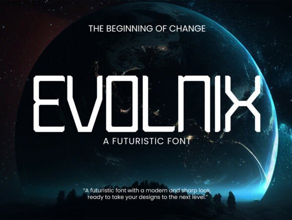 Evolnix Font: Bold and Futuristic
