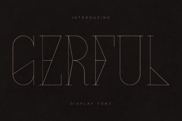 Gerful: A Bold Display Font for Creative Projects