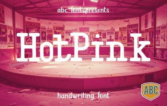 Hotpink Font for Bold Web Design