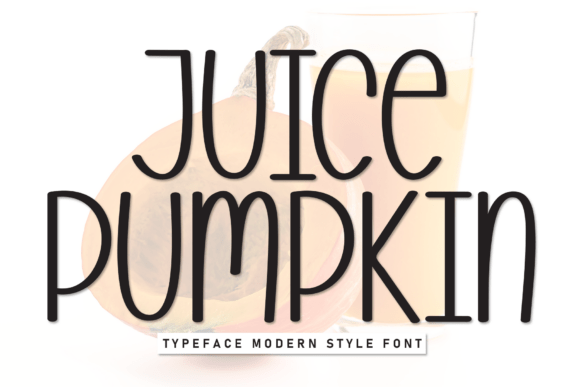 Juice Pumpkin Font for Business Branding