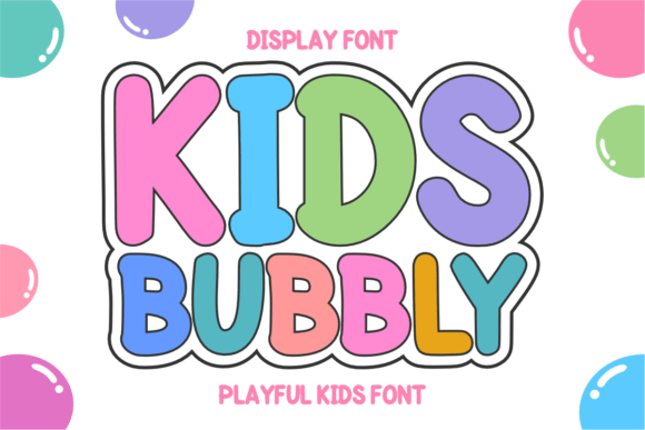 Kids Bubbly Font for Web Design