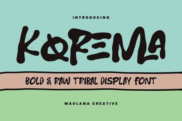 Korema: A Bold Display Font
