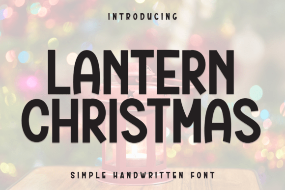 Lantern Christmas Font for Branding