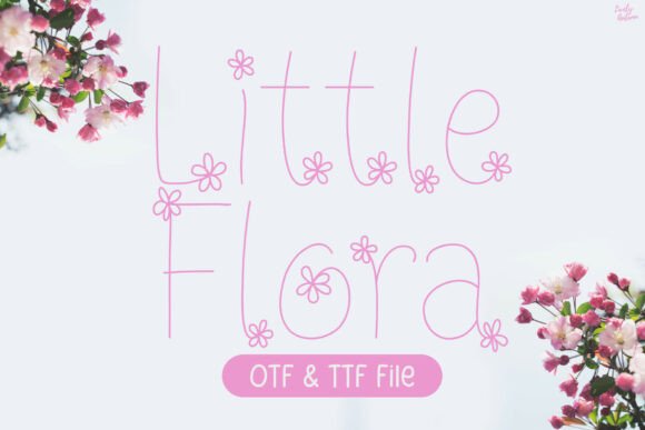 Little Flora Font for Creative Design