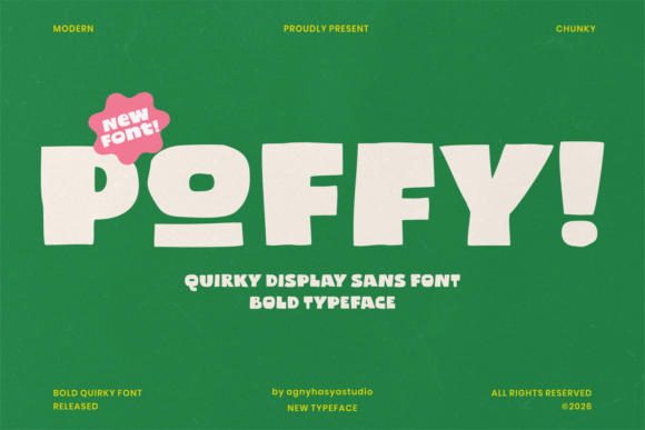 Poffy: A Playful Display Font for Business