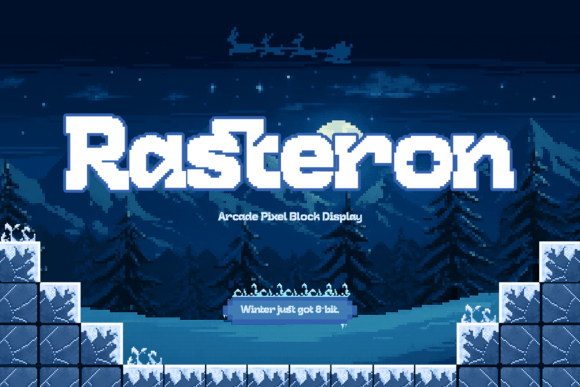 Rasteron: A Nostalgic Display Font for Modern Brands