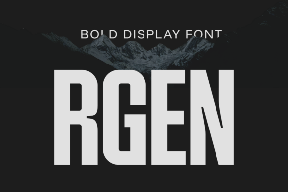 Rgen: A Bold Display Font for Impactful Design