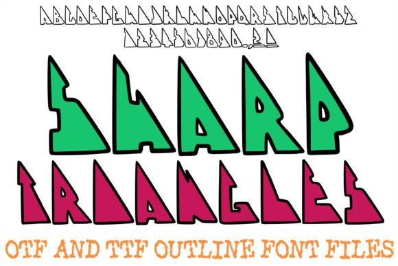 Sharp Triangles Font for Bold Web Design