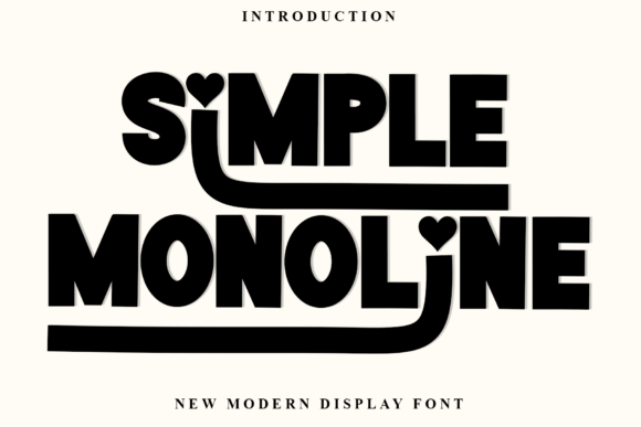 Simple Monoline: A Festive Font for Editorial Design