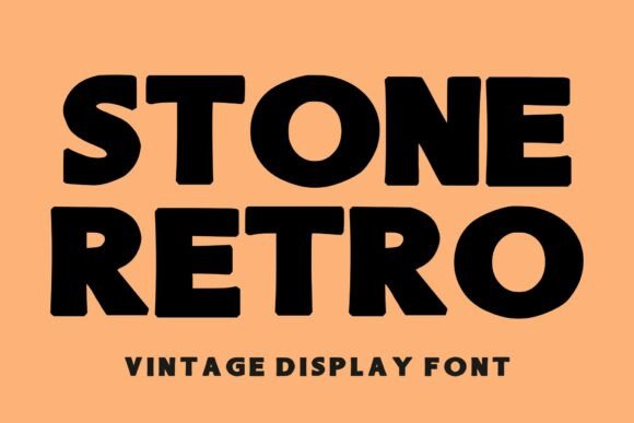 Stone Retro Font for Bold Web Design