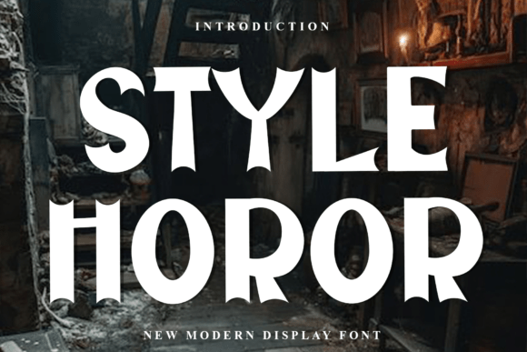 Style Horor Font for Festive Designs