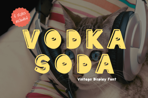 Vodka Soda – A Funky Display Font