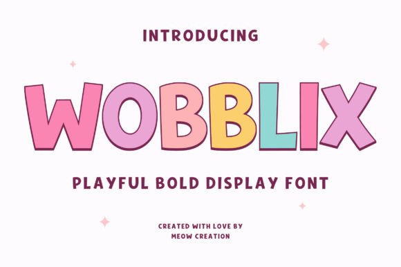 Wobblix Font: Bold and Cheerful