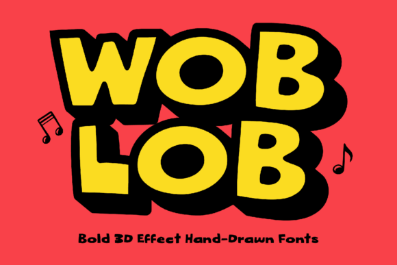 Woblob: A Bold Display Font